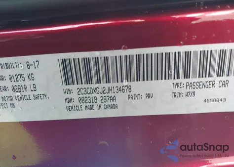 2018 Dodge Charger R/T Scat Pack Rwd from USA, damaged, VIN 2C3CDXGJ2JH134678